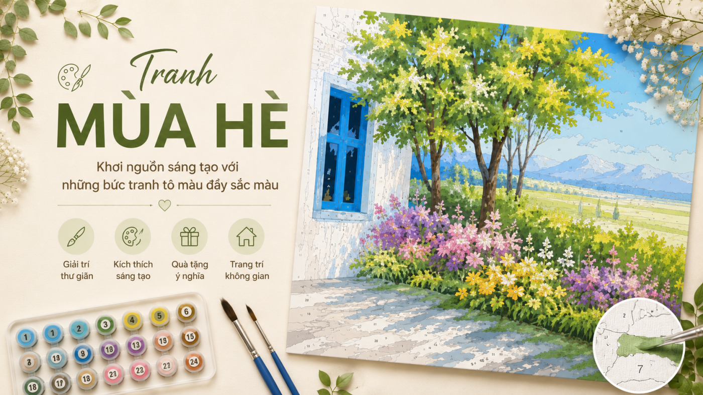 Tranh Mùa Hè – Khơi Nguồn Sáng Tạo Với Những Bức Tranh Tô Màu Đầy Sắc Màu